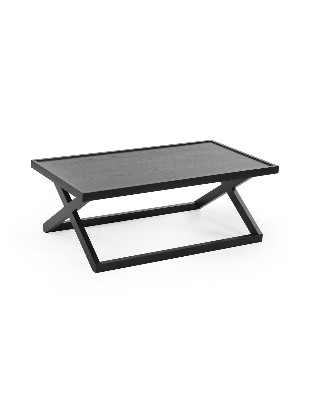 Haddon Rectangular Coffee Table with Cross Leg Base