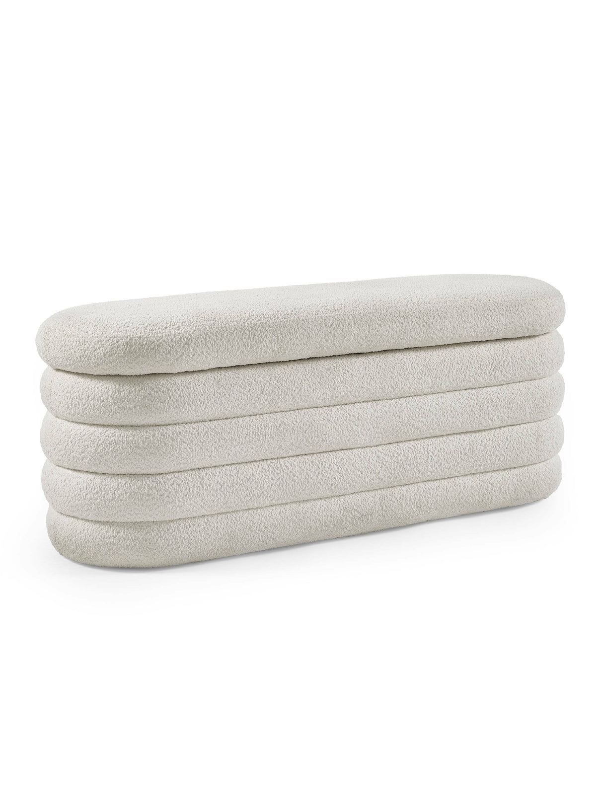 Hailey Upholstered Stacked Storage Bench