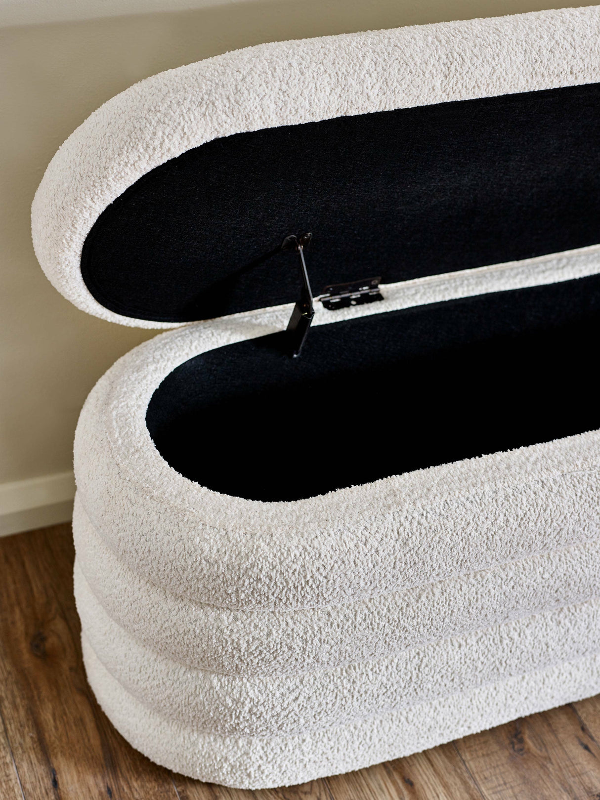 Hailey Upholstered Stacked Storage Bench