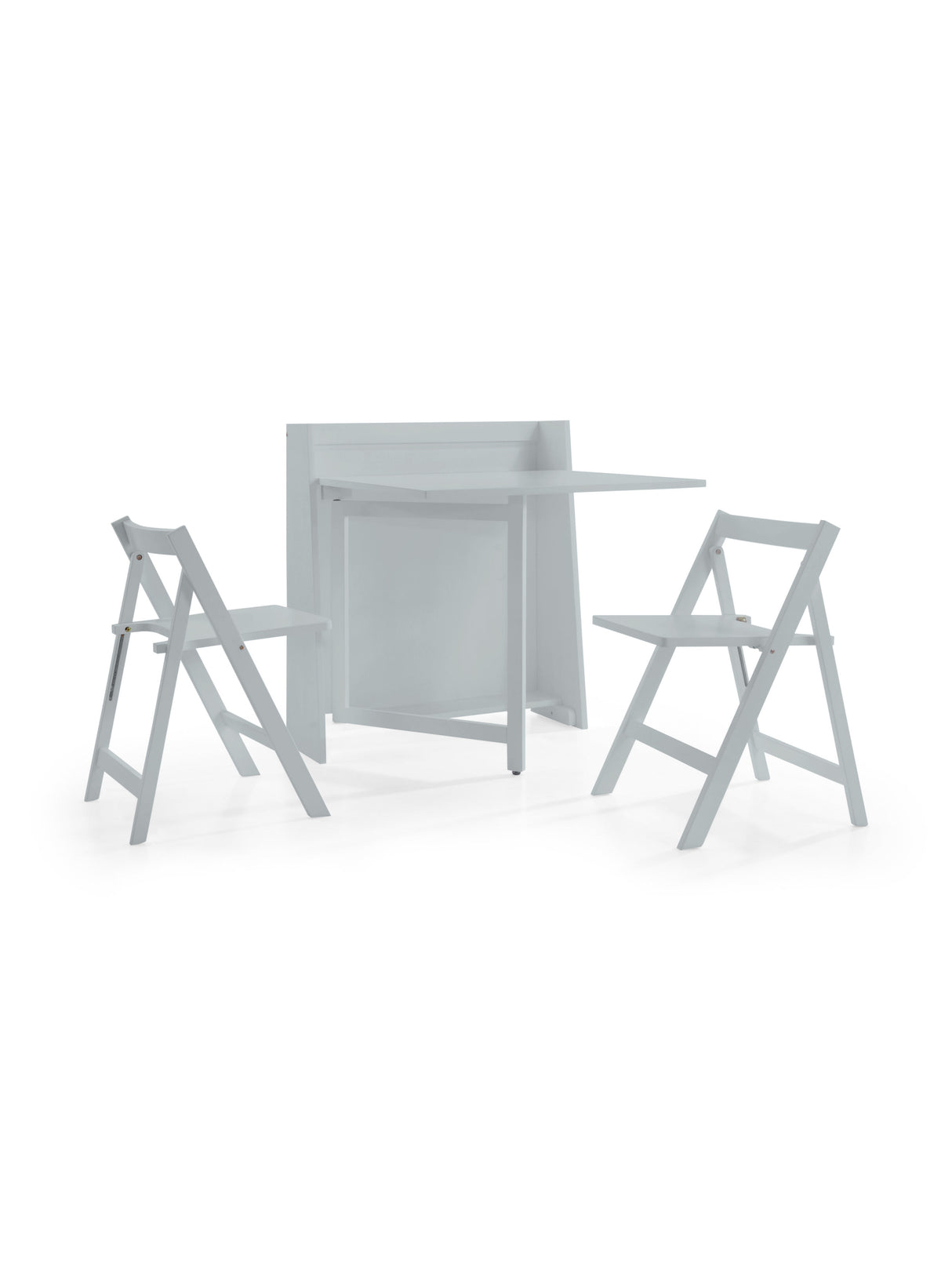 Helsinki 2 Seater Compact Drop Leaf Dining Set with Folding Chairs