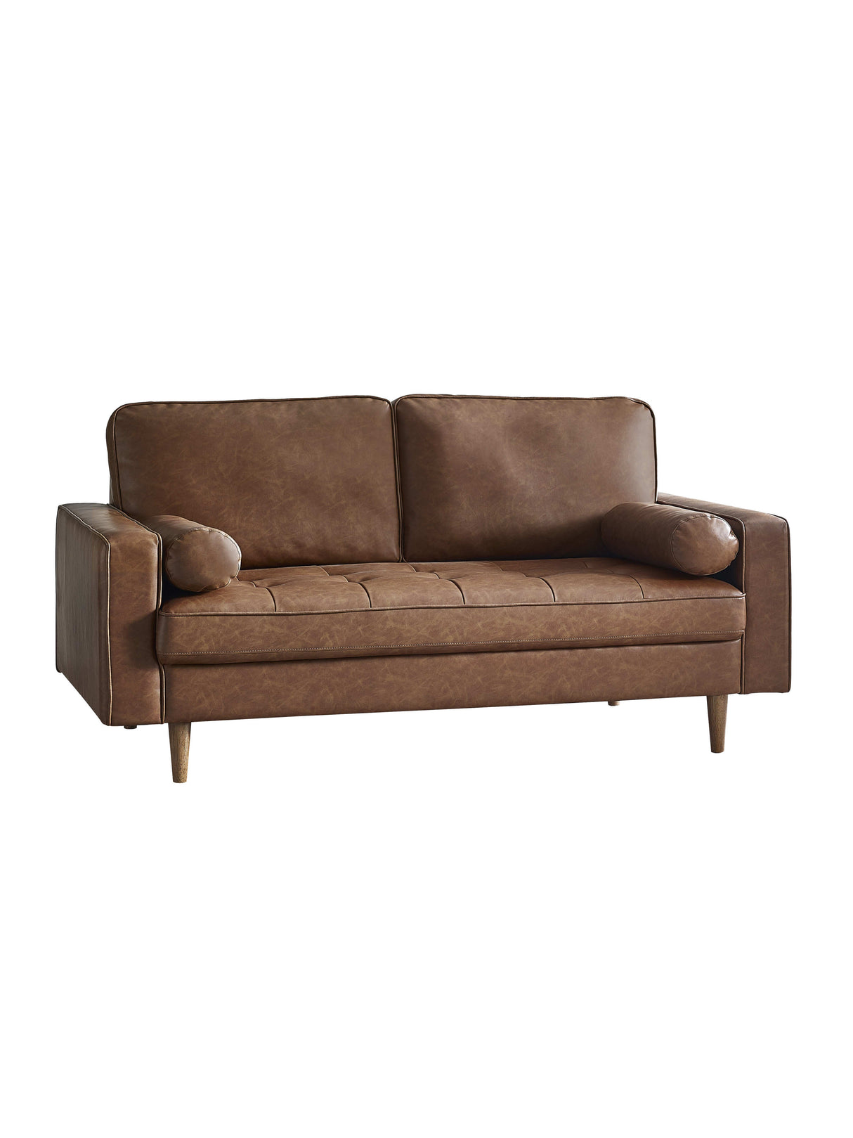 Henley Upholstered 3 Seater Sofa with Bolster Cushions