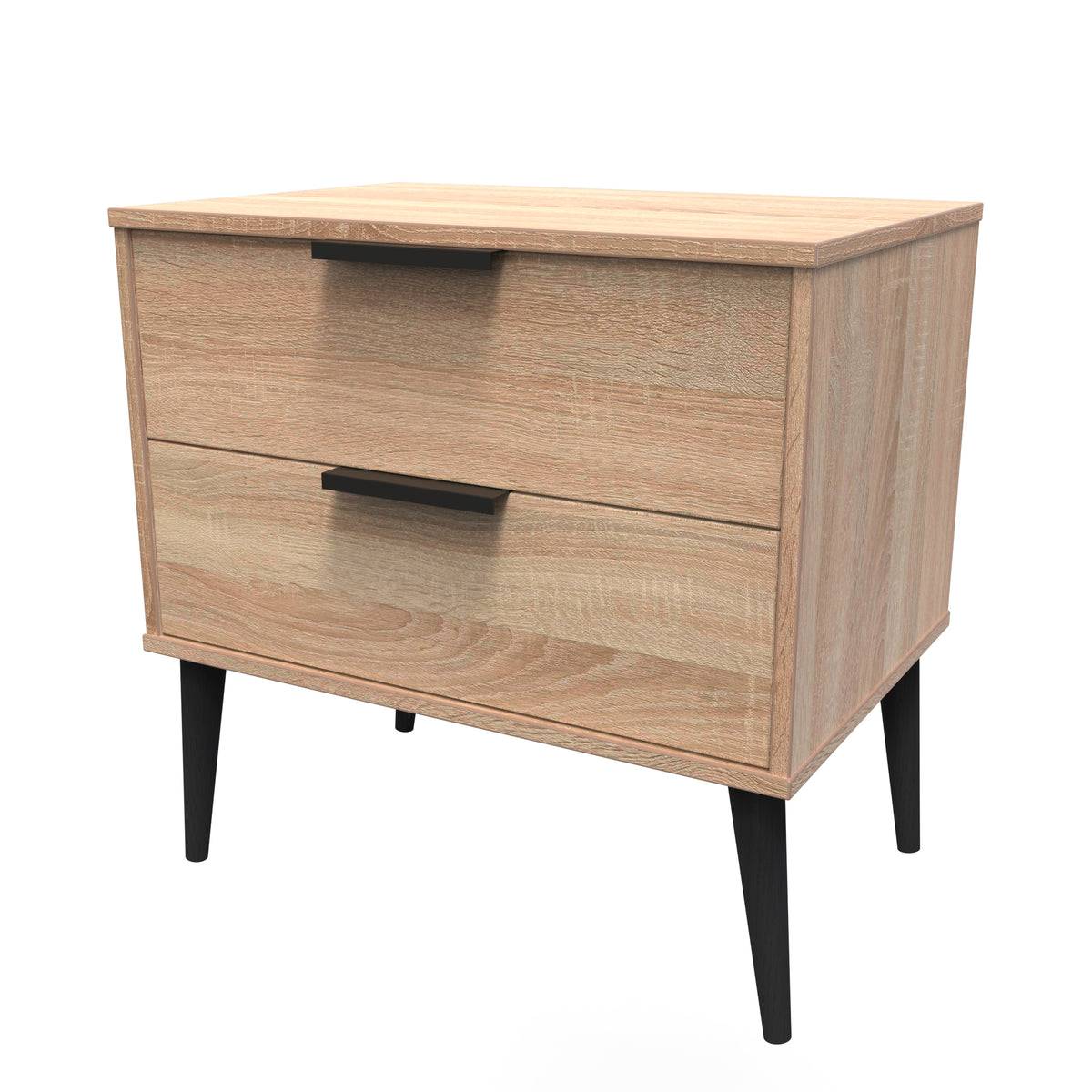 Hong Kong (Black Legs) 2 Drawer Midi Chest