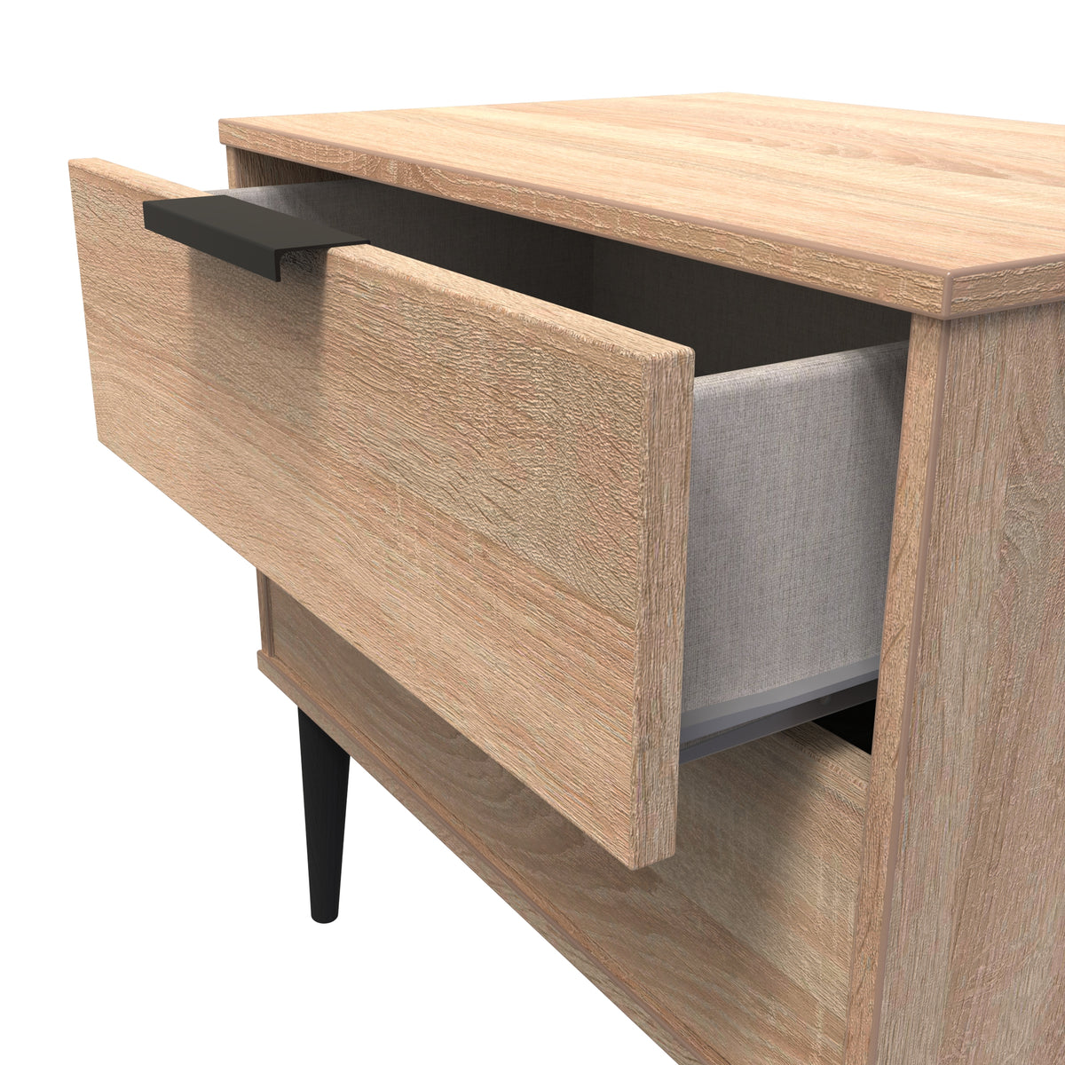 Hong Kong (Black Legs) 2 Drawer Midi Chest