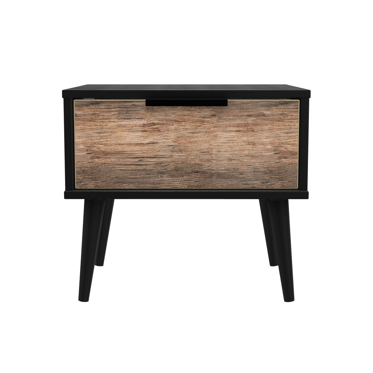 Hong Kong (Black Legs) 1 Drawer Bedside Cabinet with Legs