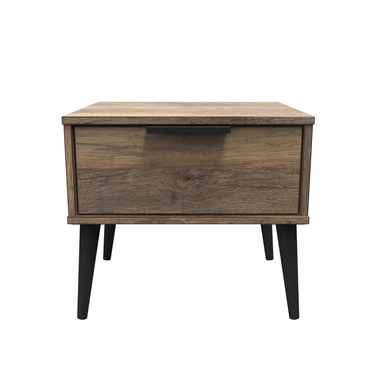 Hong Kong (Black Legs) 1 Drawer Bedside Cabinet with Legs
