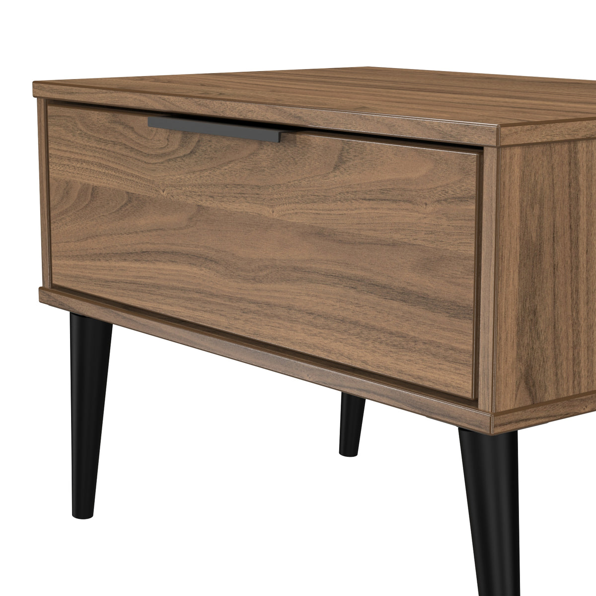 Hong Kong (Black Legs) 1 Drawer Midi Chest with Legs