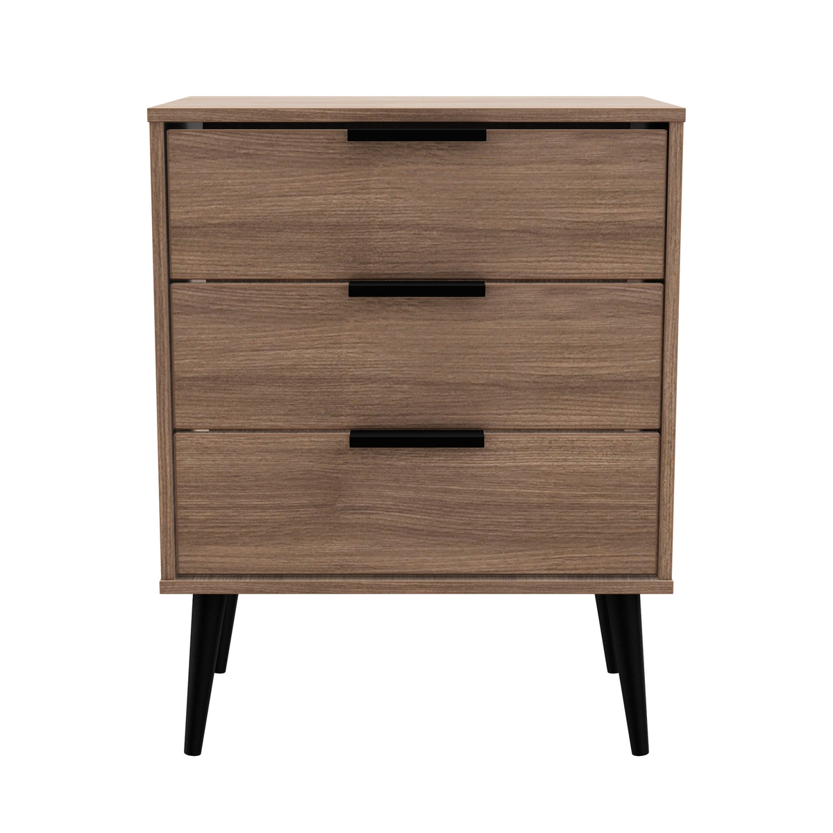 Hong Kong (Black Legs) 3 Drawer Midi Chest with Legs