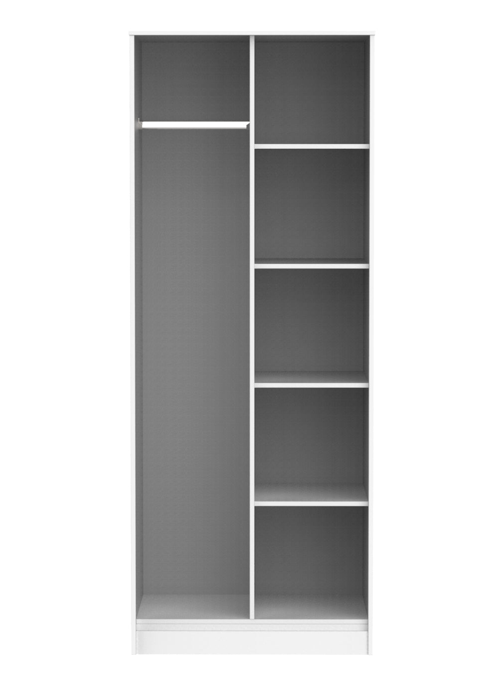 Hong Kong (Black Legs) Tall Open Wardrobe