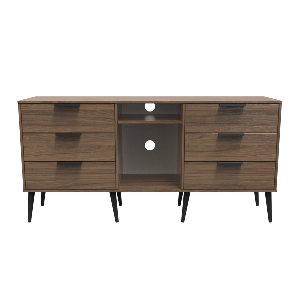 Hong Kong 6 Drawer TV Unit with legs