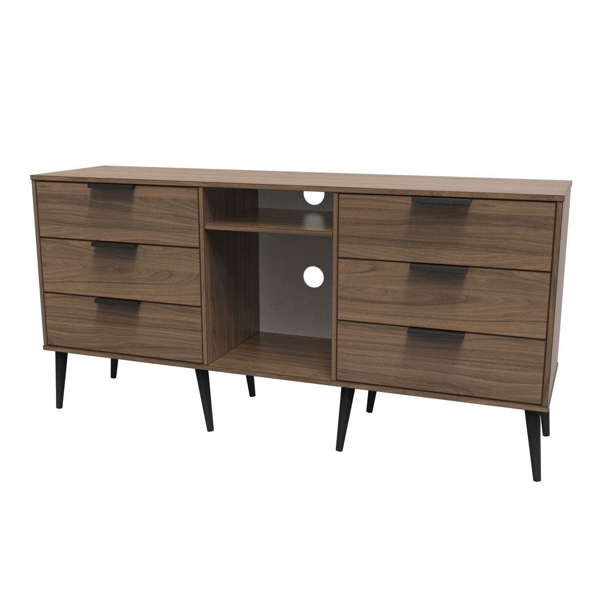 Hong Kong 6 Drawer TV Unit with legs