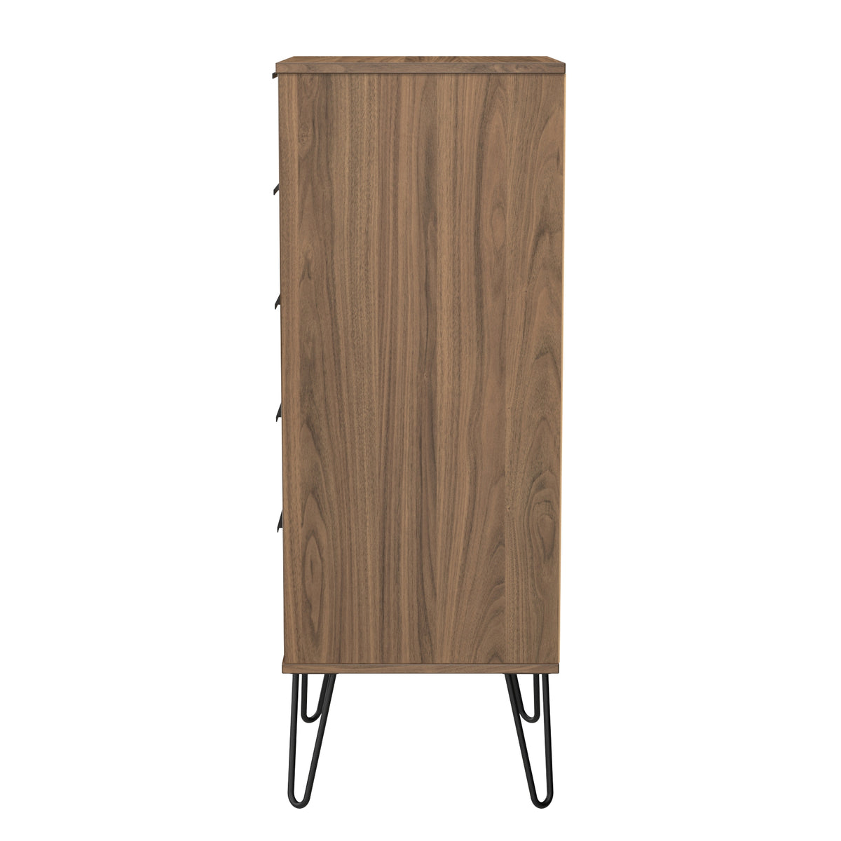 Hong Kong (Black Hairpin Legs) 5 Drawer Bedside Cabinet