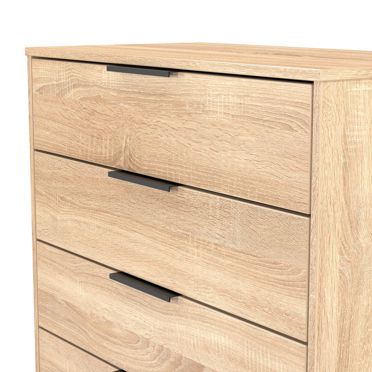 Hong Kong (Black Hairpin Legs) 4 Drawer Chest
