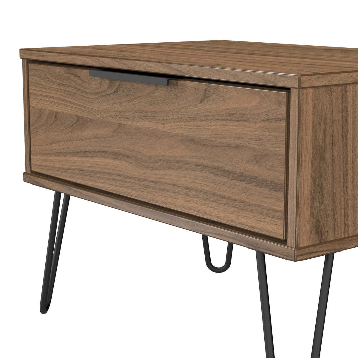 Hong Kong (Black Hairpin Legs) 1 Drawer Midi Chest with Legs