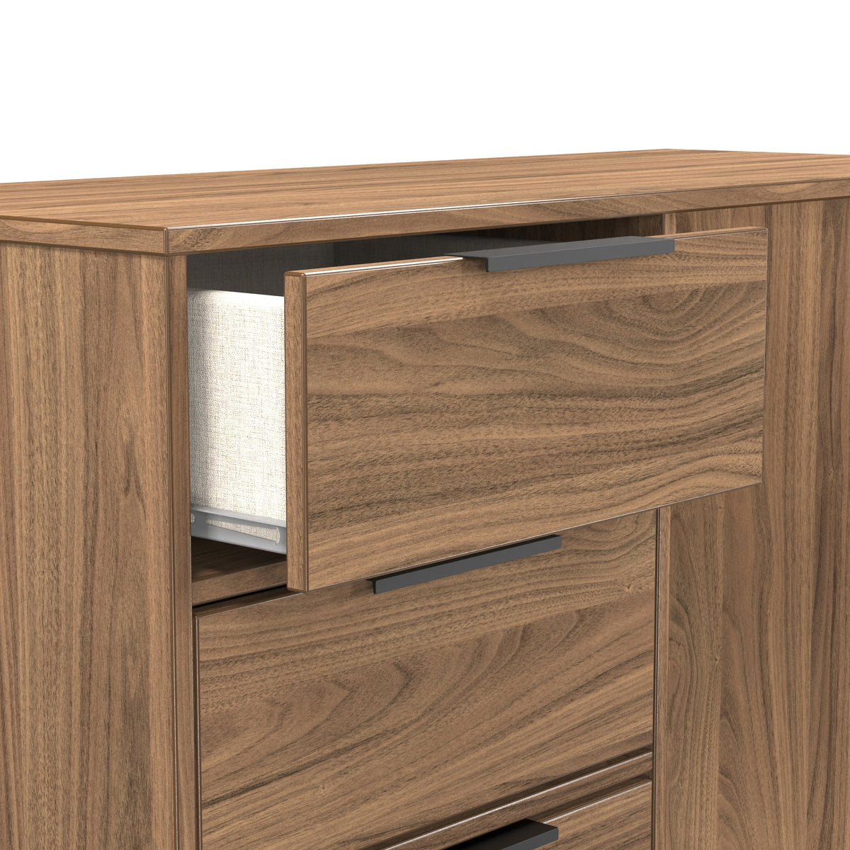 Hong Kong (Black Hairpin Legs) 4 Drawer Vanity