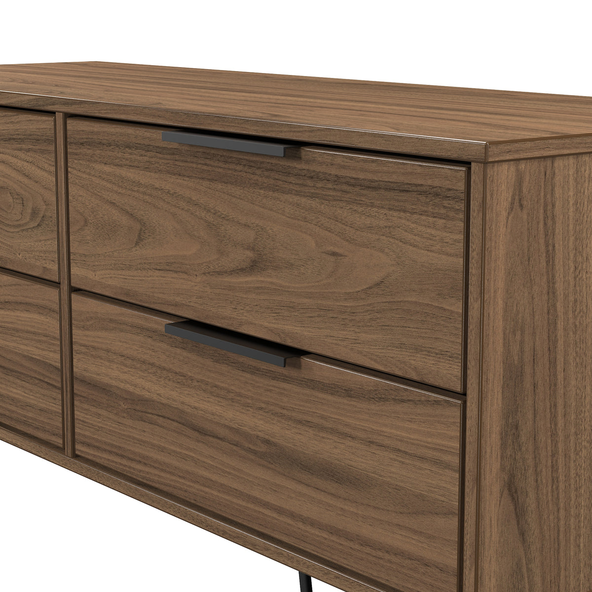 Hong Kong (Black Hairpin Legs) 4 Drawer Bed Box