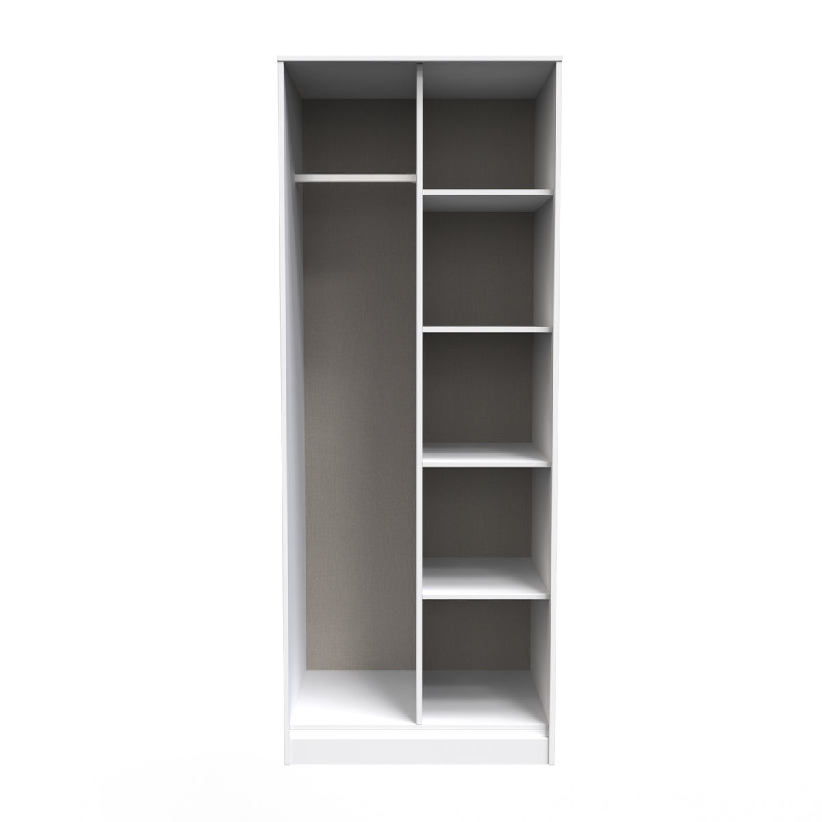 Hong Kong (Black Hairpin Legs) Tall Open Wardrobe