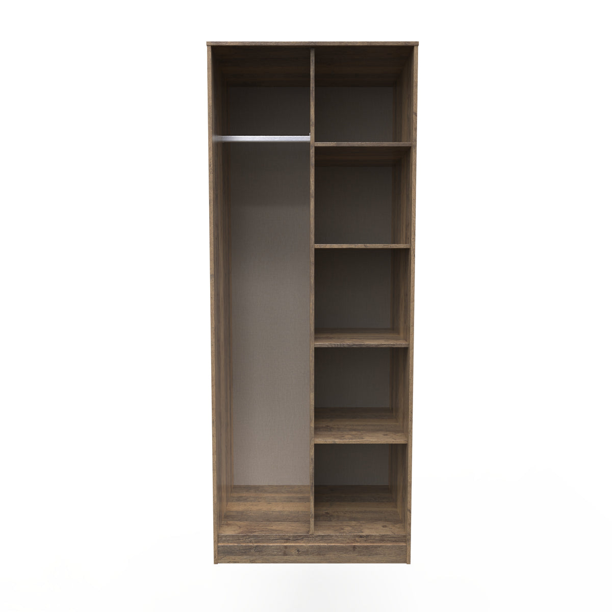 Hong Kong (Black Hairpin Legs) Tall Open Wardrobe