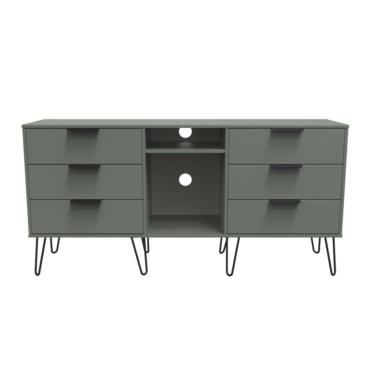 Hong Kong 6 Drawer TV Unit with legs