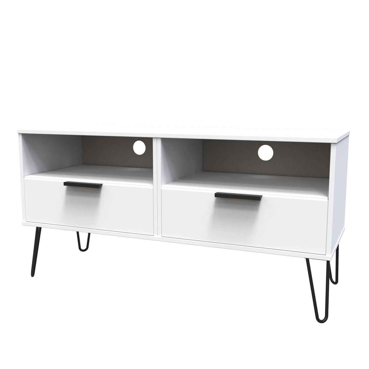 Hong Kong (Black Hairpin Legs) TV Unit with legs