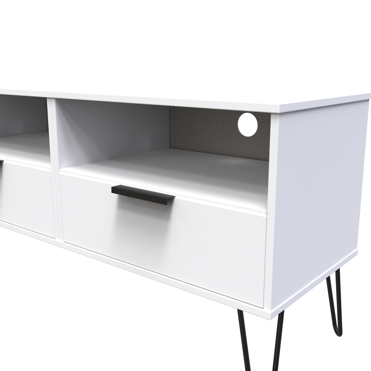 Hong Kong (Black Hairpin Legs) TV Unit with legs
