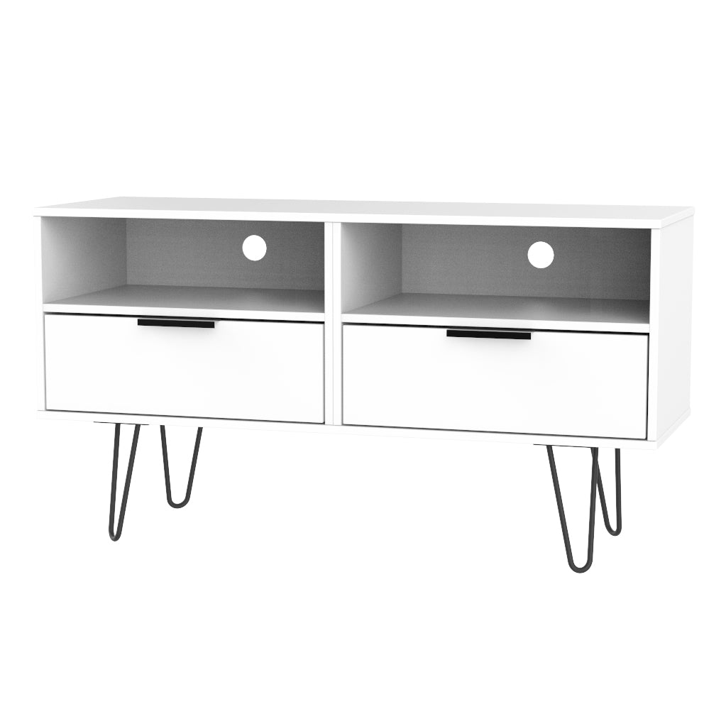 Hong Kong (Black Hairpin Legs) TV Unit with legs