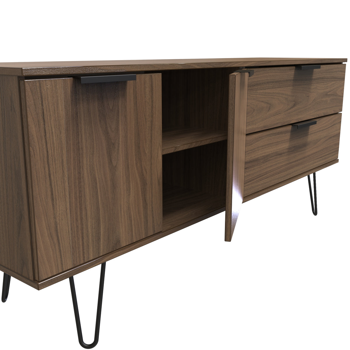Hong Kong (Black Hairpin Legs) Sideboard Unit
