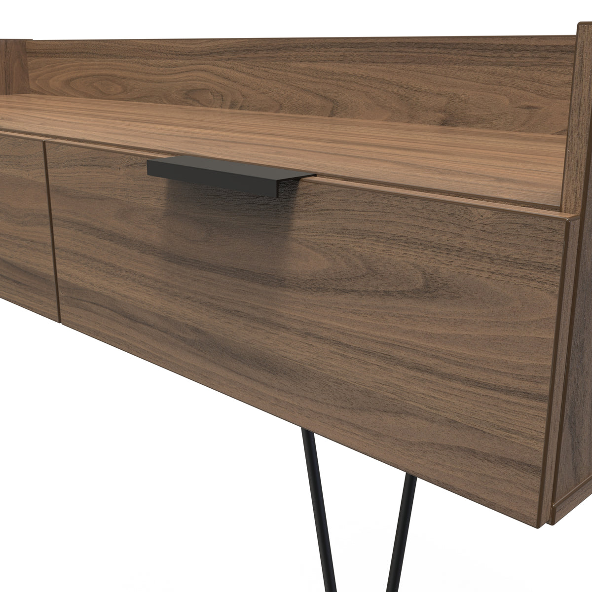 Hong Kong (Black Hairpin Legs) Media Console Unit