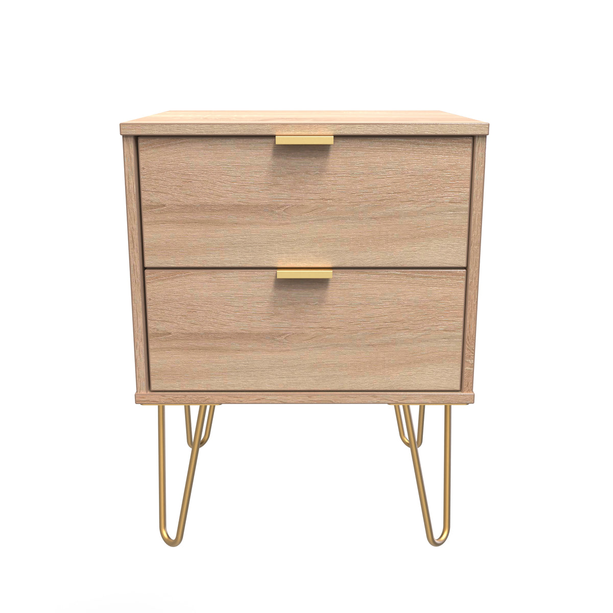 Hong Kong 2 Drawer Bedside Cabinet