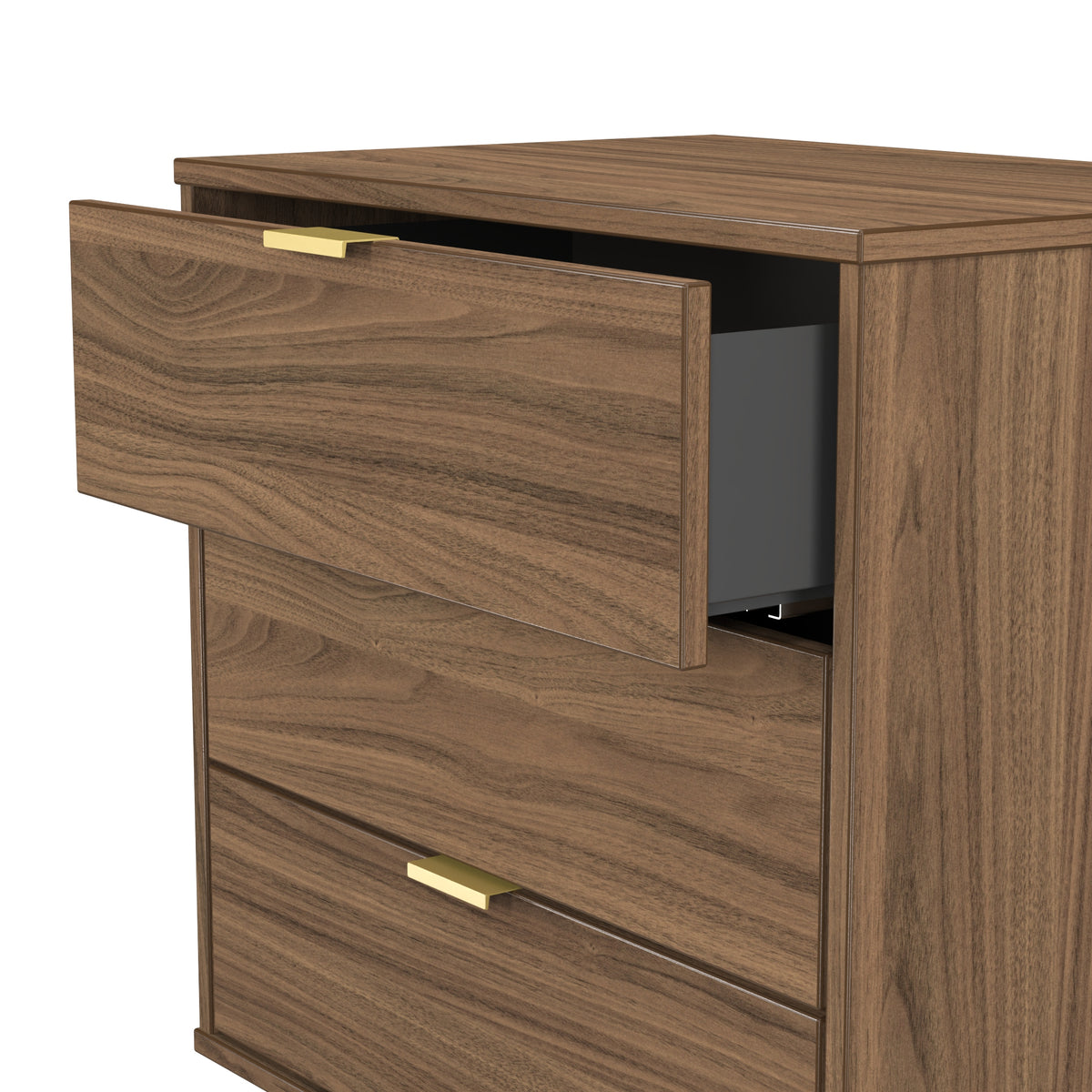 Hong Kong (Gold Hairpin Legs) 3 Drawer Midi Chest with Legs