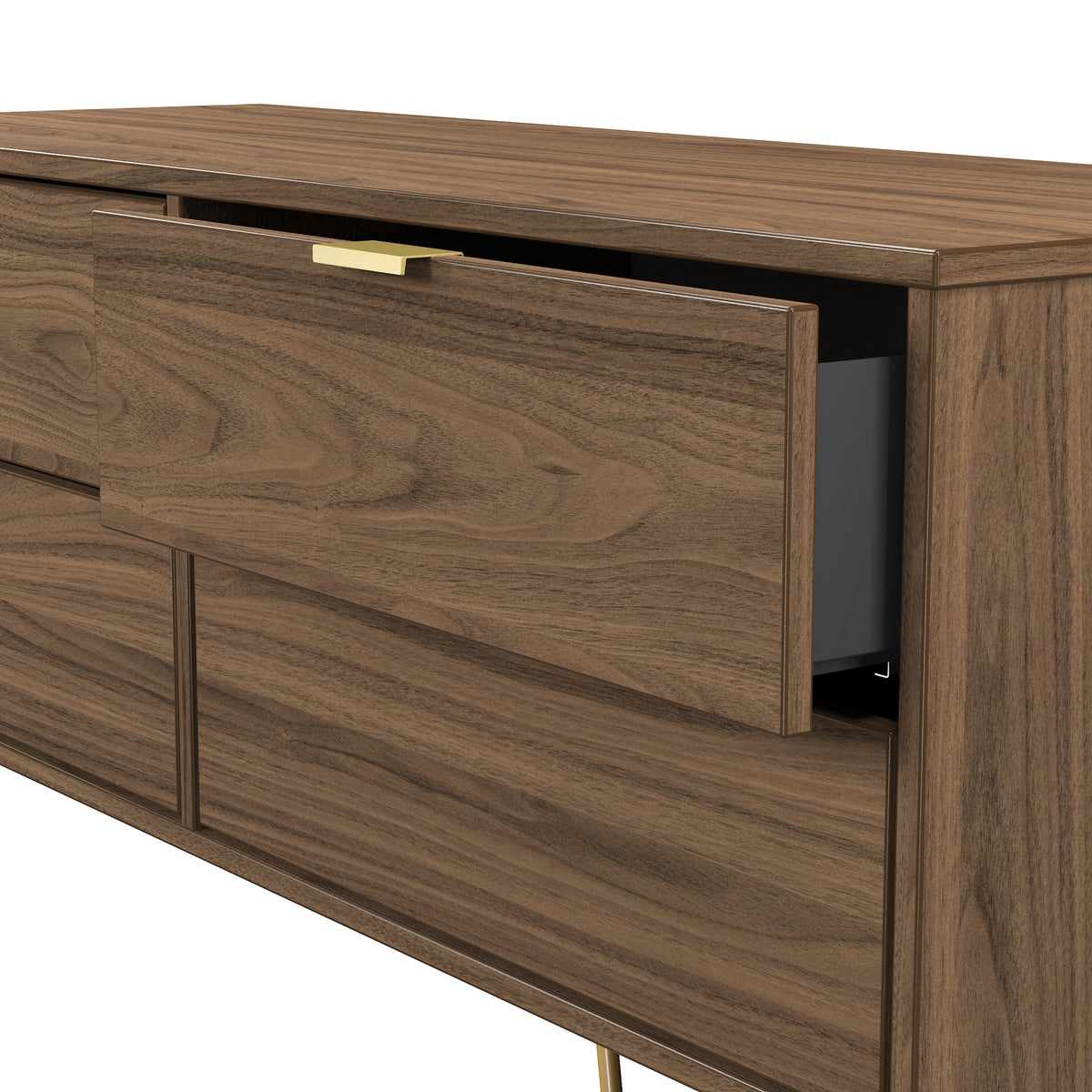 Hong Kong (Gold Hairpin Legs) 4 Drawer Bed Box