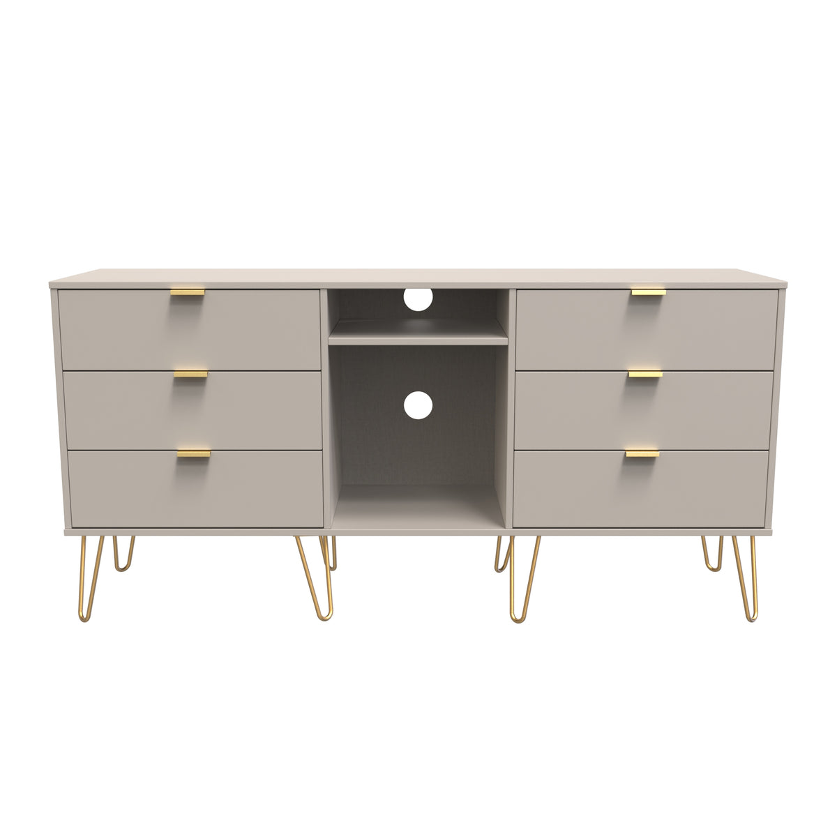 Hong Kong 6 Drawer TV Unit with legs