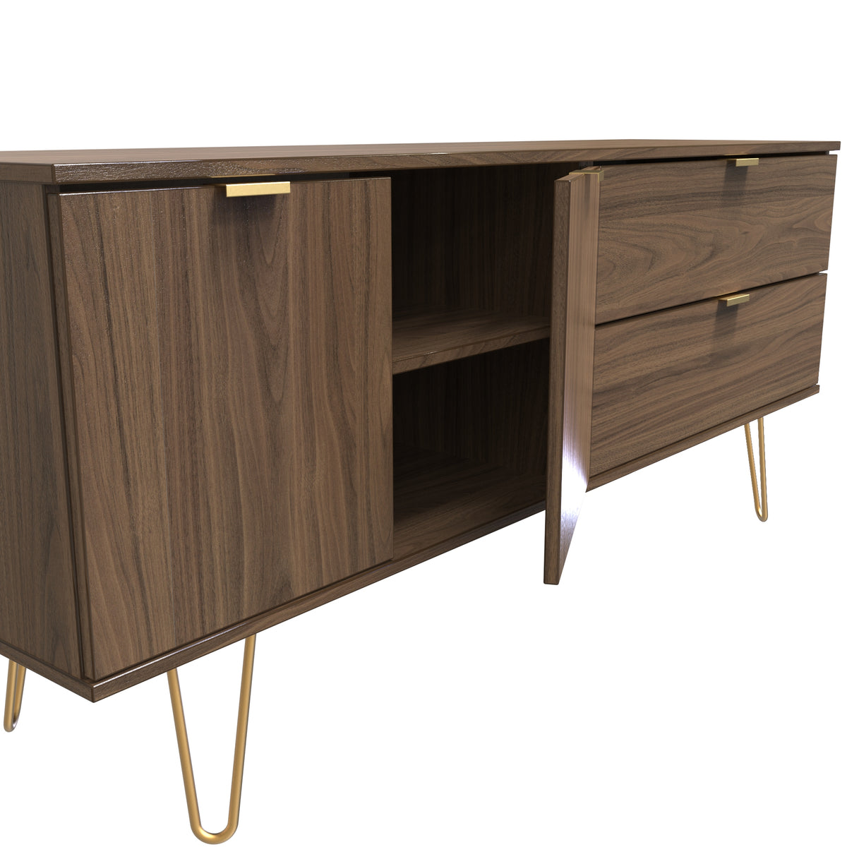 Hong Kong (Gold Hairpin Legs) Sideboard Unit