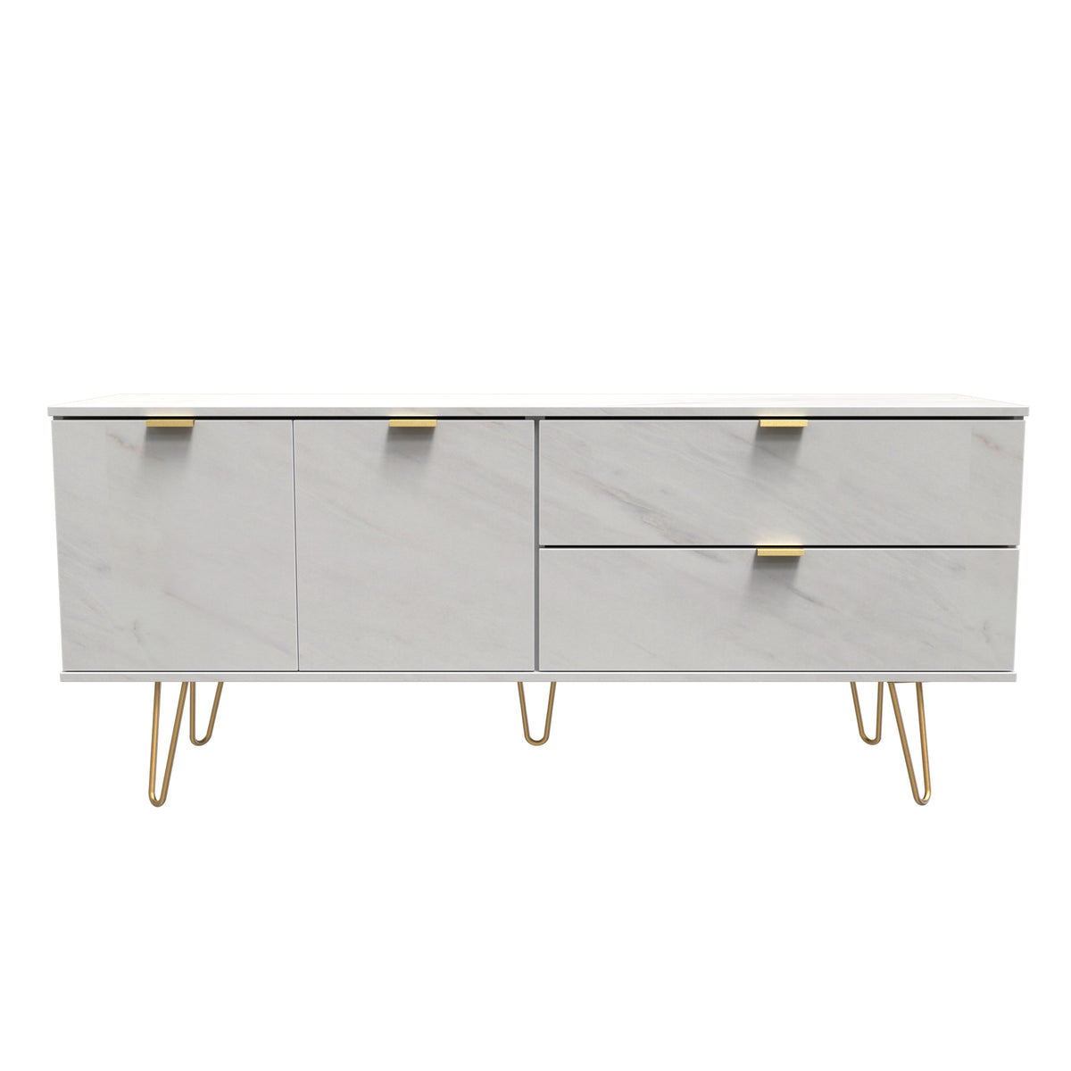Hong Kong (Gold Hairpin Legs) Sideboard Unit