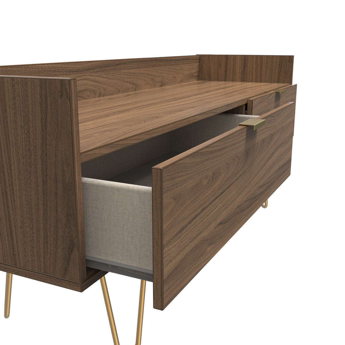 Hong Kong (Gold Hairpin Legs) Media Console Unit