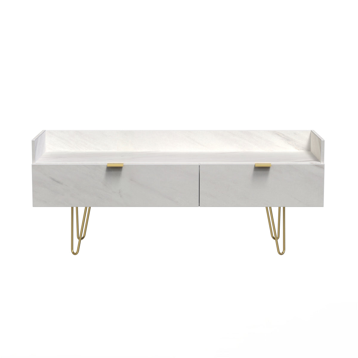 Hong Kong (Gold Hairpin Legs) Media Console Unit