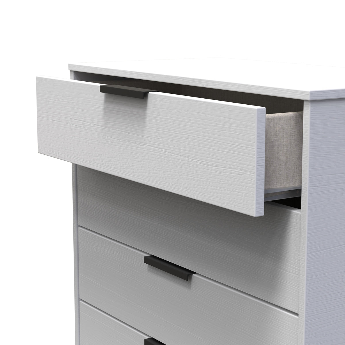 Hong Kong (Black Sleigh Legs) 4 Drawer Chest
