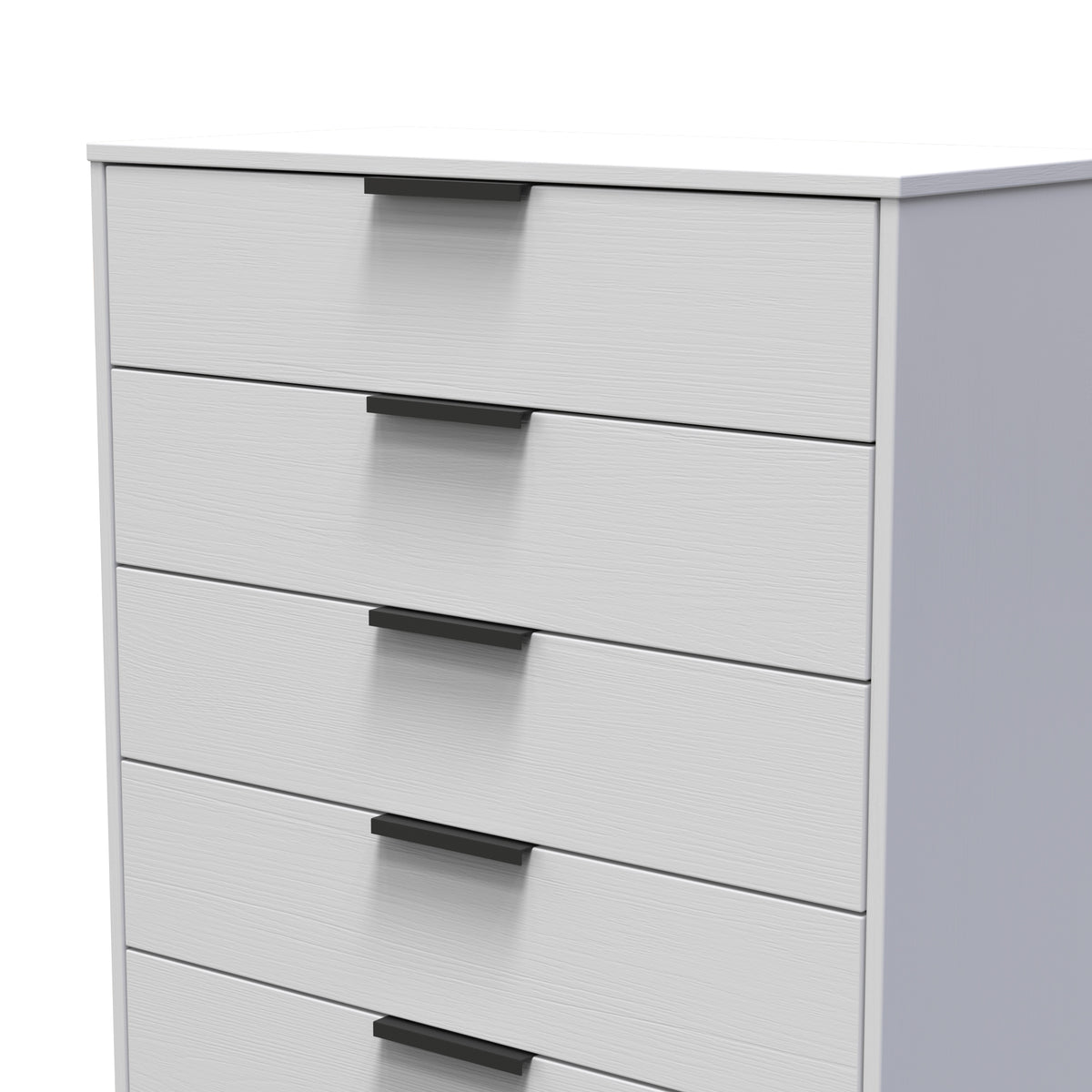 Hong Kong (Black Sleigh Legs) 5 Drawer Chest
