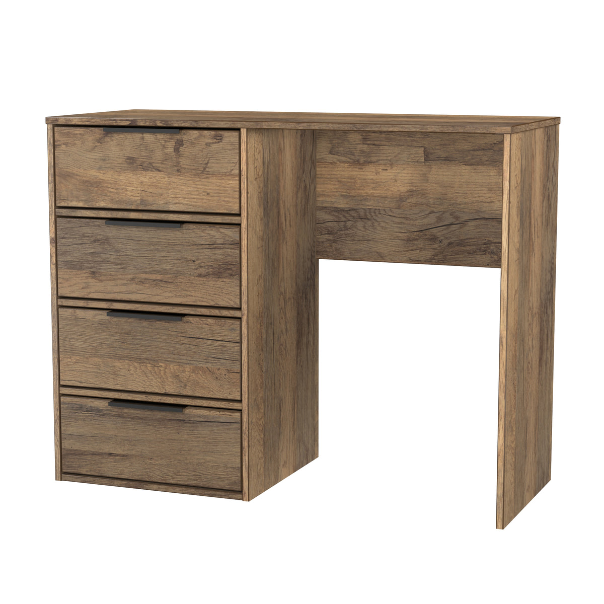 Hong Kong (Black Sleigh Legs) 4 Drawer Vanity