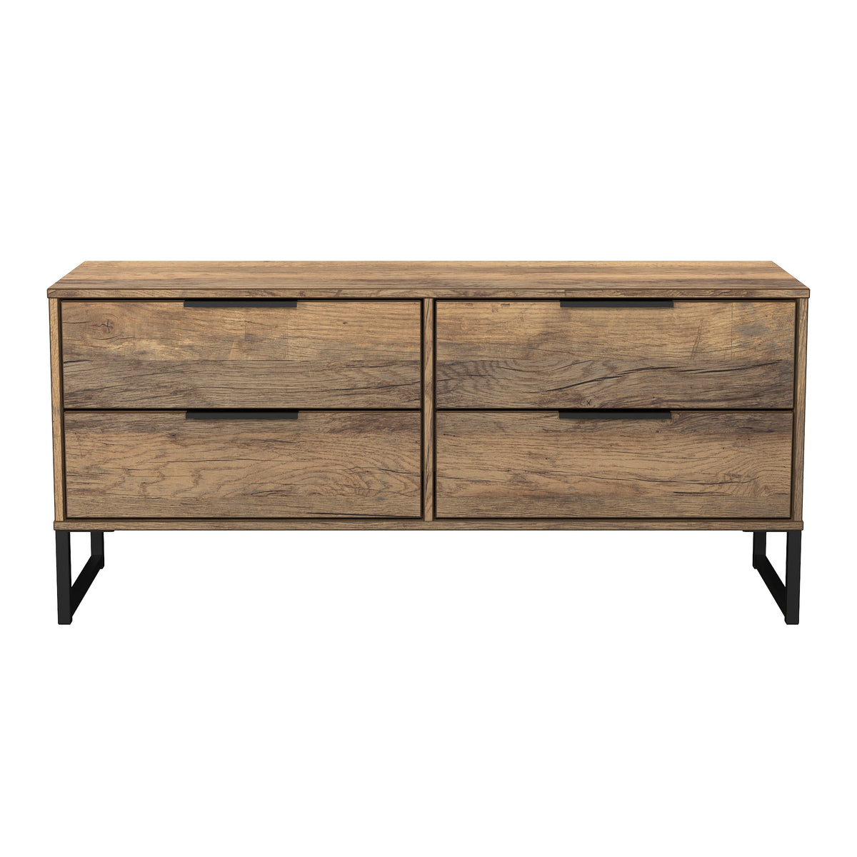 Hong Kong (Black Sleigh Legs) 4 Drawer Bed Box