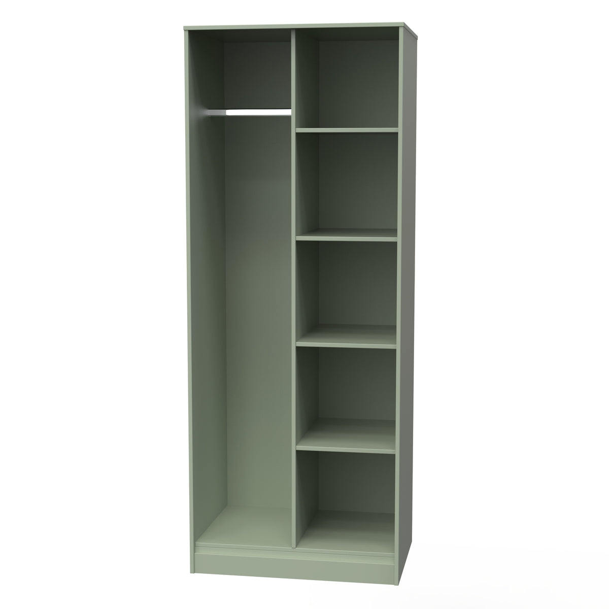 Hong Kong (Black Sleigh Legs) Tall Open Wardrobe