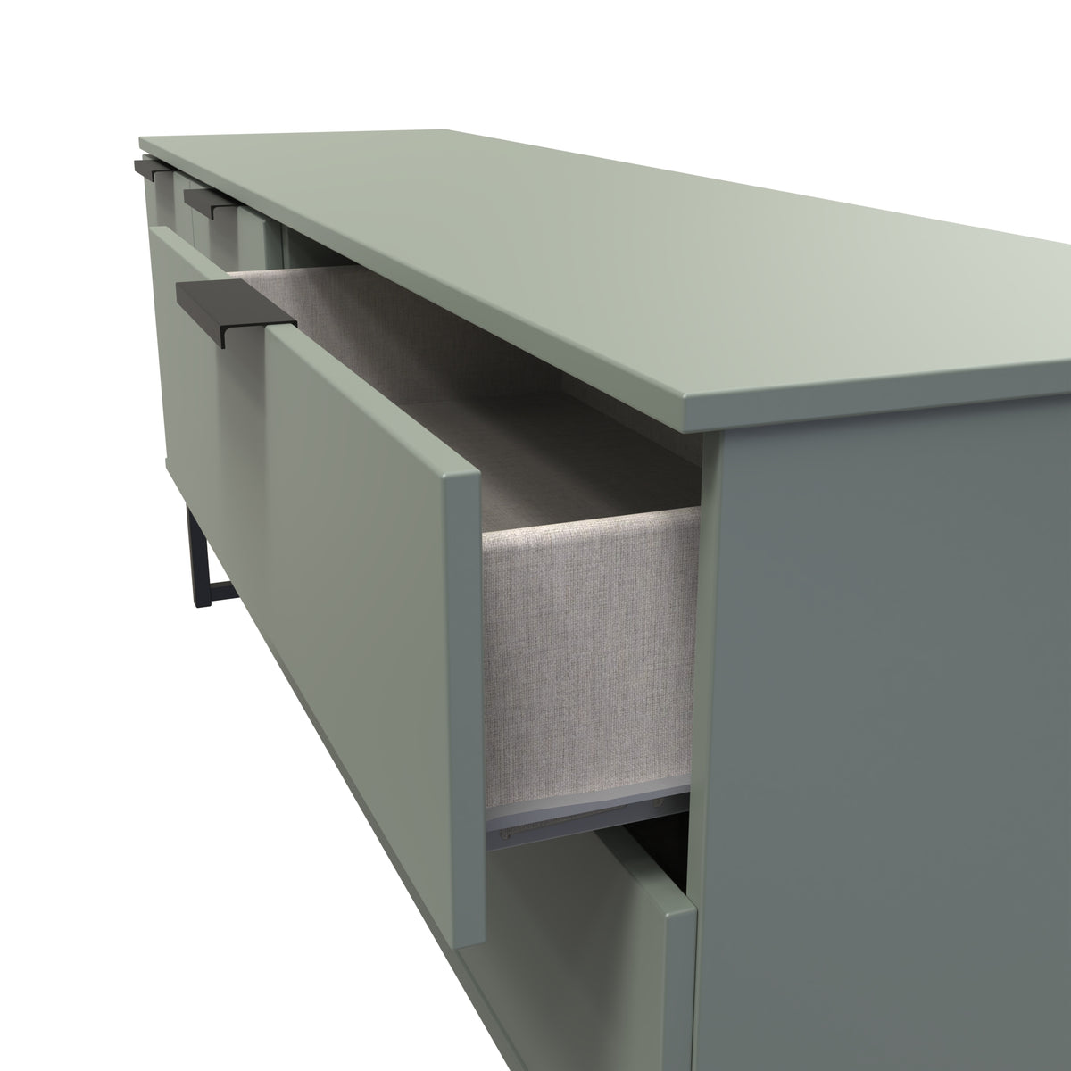 Hong Kong (Black Sleigh Legs) Sideboard Unit