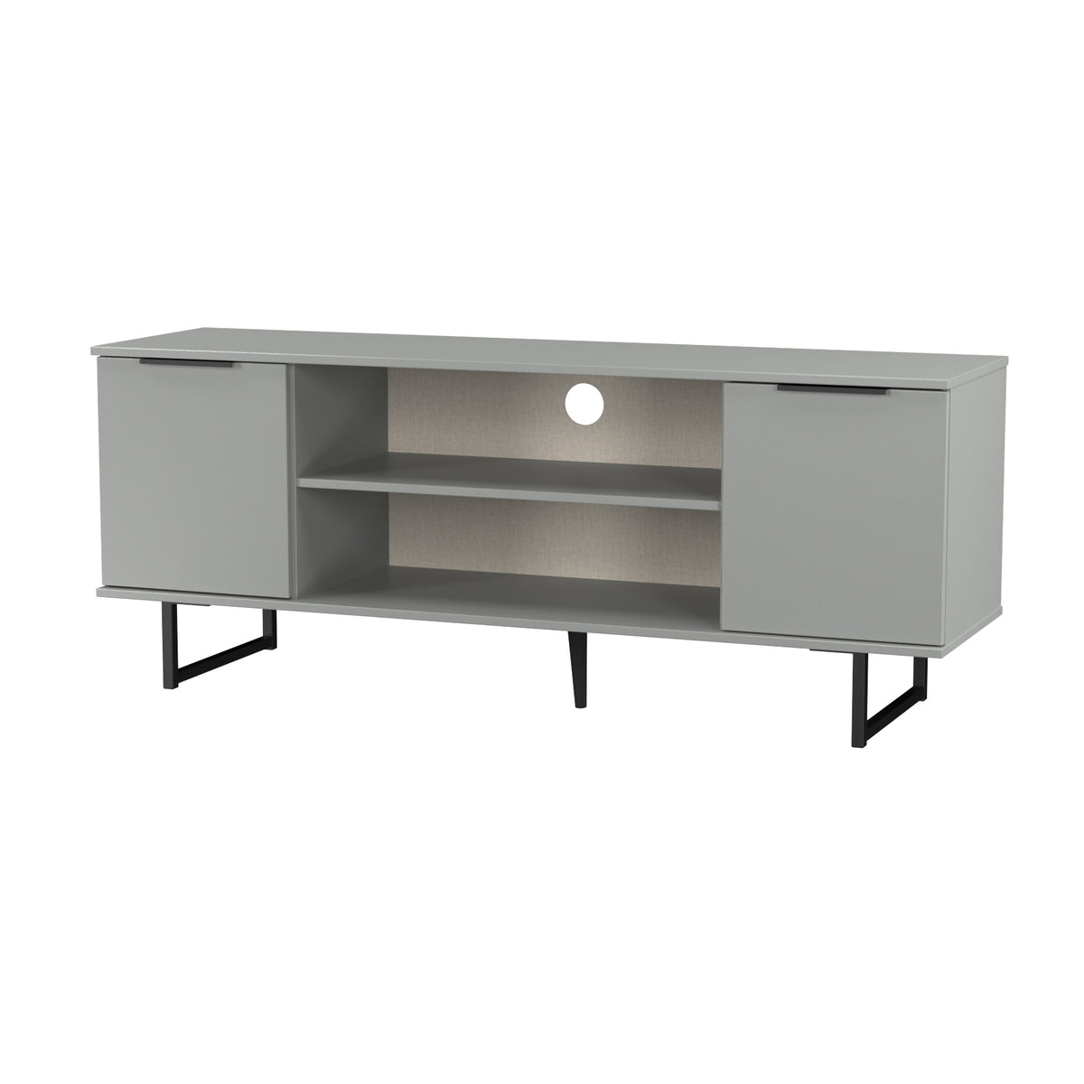 Hong Kong 2 Door Open Shelf TV Unit