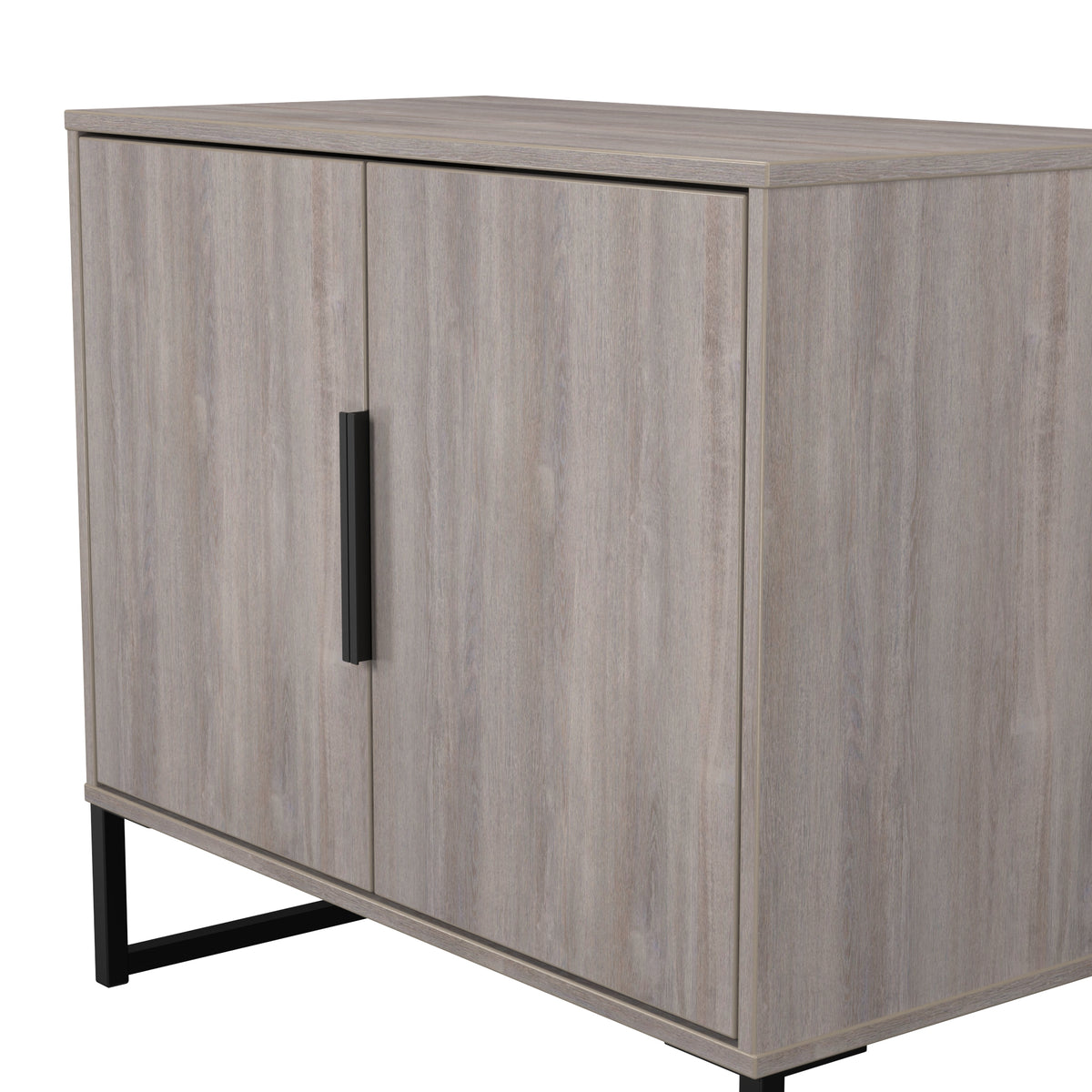 Hong Kong (Black Sleigh Legs) 2 Door Small Sideboard