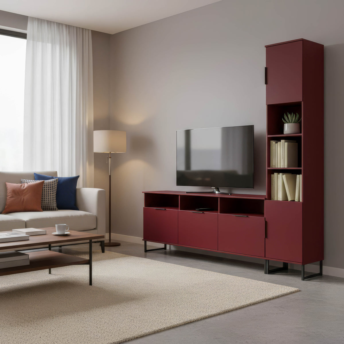 Hong Kong Multi-Media Set (Tall Upright RH & TV Unit)