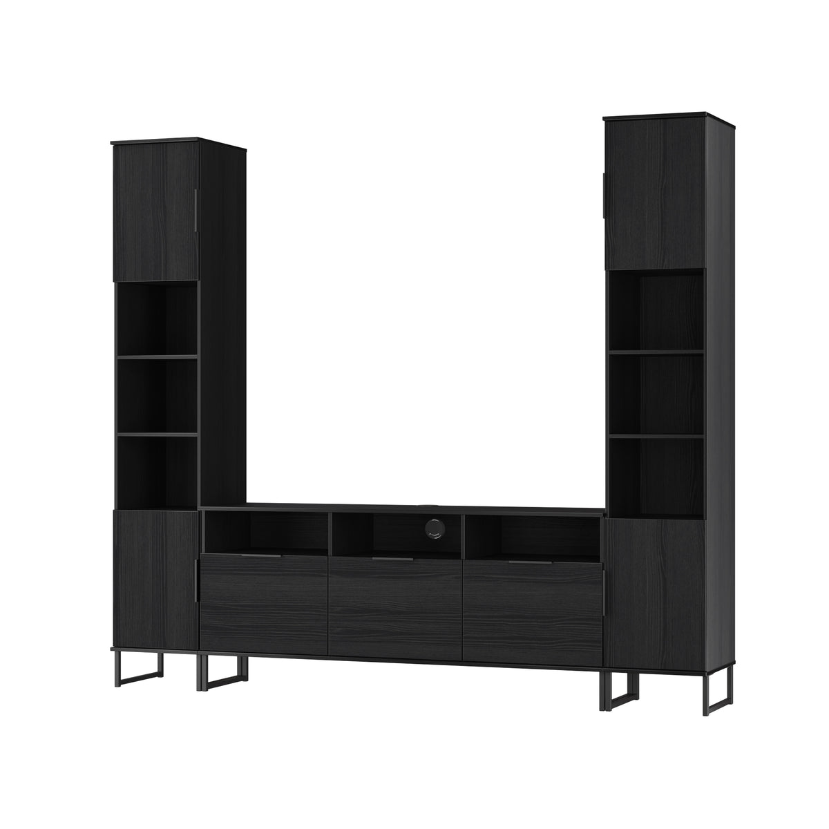 Hong Kong Multi-Media Set (Tall Upright LH, TV Unit & Tall Upright RH)