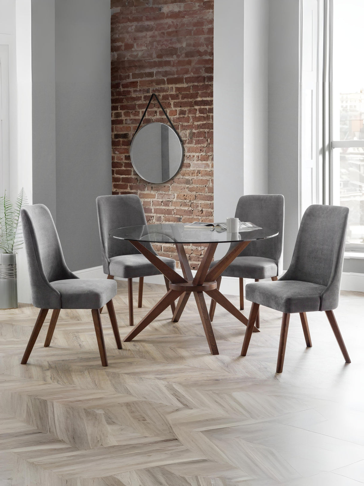 Huxley High Back Upholstered Dining Chair (Set of 2)