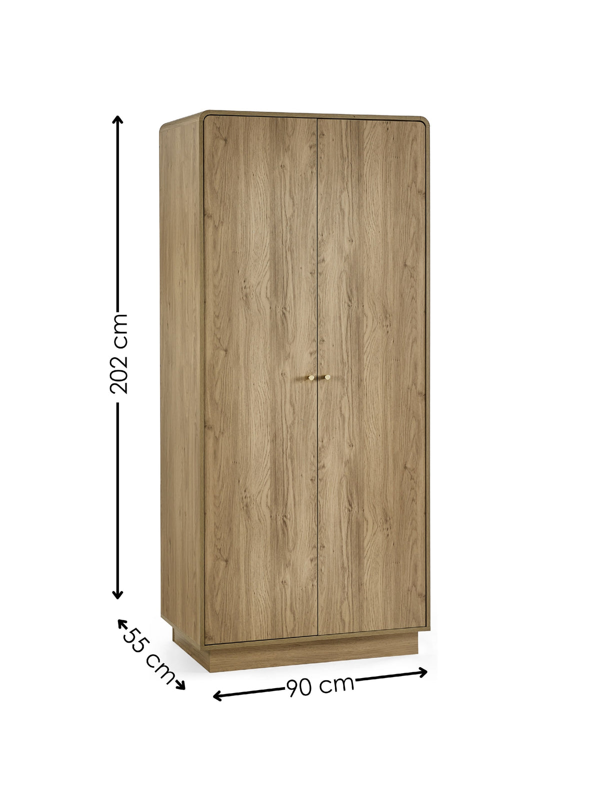 Ingrid 2 Door Wardrobe with Shelf