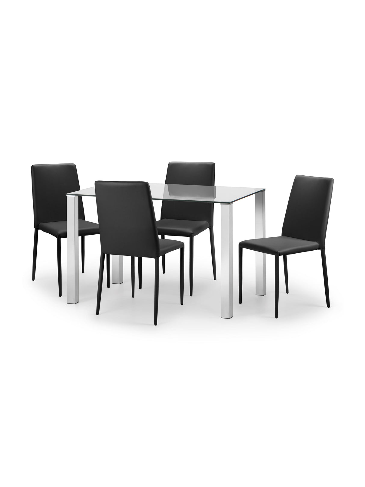 Jazz Fully Upholstered Stacking Dining Chair (Set of 4)