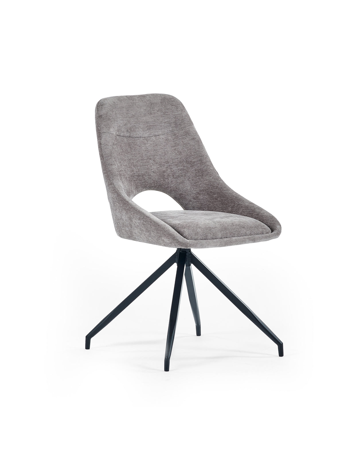 Jonah Upholstered Swivel Dining Chair with Return (Set of 2)