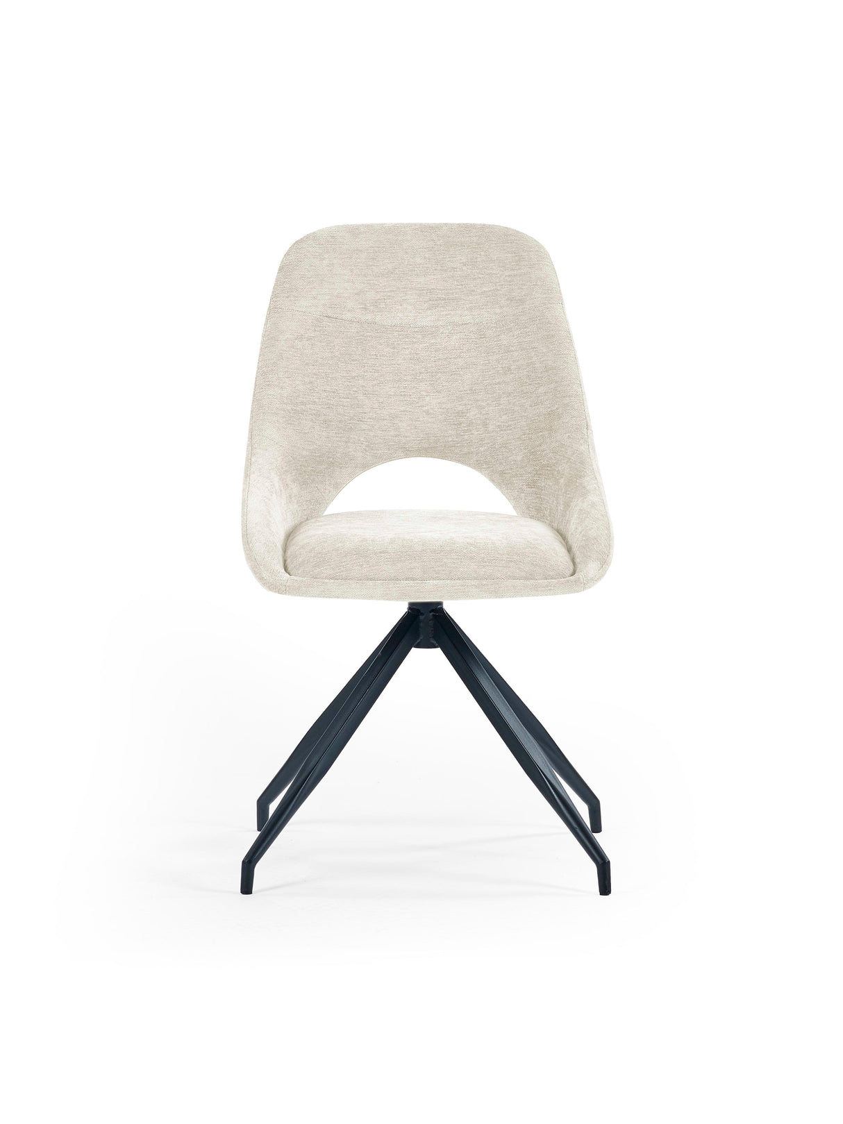 Jonah Upholstered Swivel Dining Chair with Return (Set of 2)